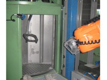 robot siapro machine shotblasting automation blasting shot manufacturing machines